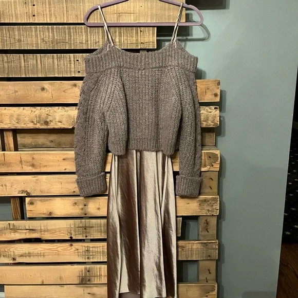 Morrow&Dean Layered Sweater & Slip Dress - www.toquedesaborminas.com.br